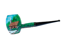 Blue Ridge Hideaway Custom Cob by CJ - Missouri Meerschaum Washington Corn Cob Pipe