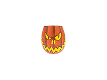Halloween Pumpkin Custom Cob by CJ - Missouri Meerschaum Diplomat Corn Cob Pipe