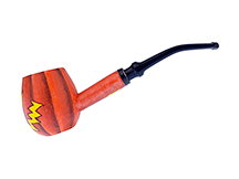 Halloween Pumpkin Custom Cob by CJ - Missouri Meerschaum Diplomat Corn Cob Pipe