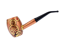 Steampunk 001 Custom Cob by CJ - Missouri Meerschaum Country Gentleman Corn Cob Pipe