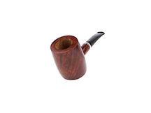 Caminetto Pipe No. 2211 - Orange Grade 00 35 w/Silver Band (AR) (Sitter)