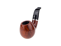 Caminetto Pipe No. 2213 - Orange Grade 00 34 w/Silver Band (AR)