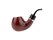 Caminetto Pipe No. 2213 - Orange Grade 00 34 w/Silver Band (AR)