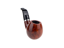 Caminetto Pipe No. 2213 - Orange Grade 00 34 w/Silver Band (AR)