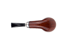 Caminetto Pipe No. 2214 - Orange Grade 00 34 w/Silver Band (AR)