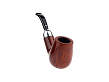 Caminetto Pipe No. 2214 - Orange Grade 00 34 w/Silver Mount (AR)