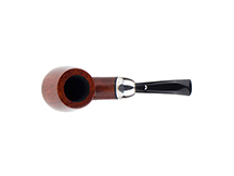 Caminetto Pipe No. 2214 - Orange Grade 00 34 w/Silver Mount (AR)