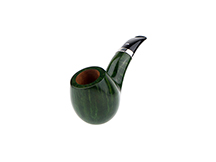 Caminetto Pipe No. 2216 - Green Grade 05 36 w/Silver Band (AR)