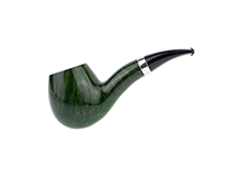 Caminetto Pipe No. 2216 - Green Grade 05 36 w/Silver Band (AR)