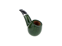 Caminetto Pipe No. 2216 - Green Grade 05 36 w/Silver Band (AR)