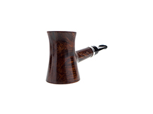 Caminetto Pipe No. 2218 - Brown Grade 03 33 w/Silver Band (AR) (Sitter)