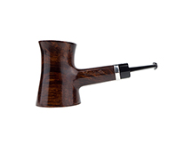 Caminetto Pipe No. 2218 - Brown Grade 03 33 w/Silver Band (AR) (Sitter)