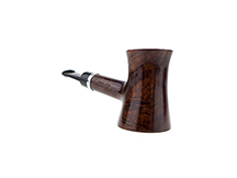 Caminetto Pipe No. 2218 - Brown Grade 03 33 w/Silver Band (AR) (Sitter)