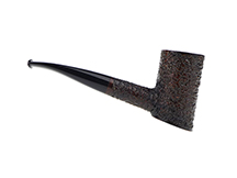 Caminetto Pipe No. 2219 - Rusticated Brown Grade 08 41 (AT) (Sitter)