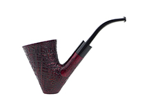 Caminetto Pipe No. 2220 - Sandblasted Burgundy Grade 06 39 (AT) (Sitter)