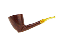 Estate Pipe No. 2258 - Randy Wiley Feather Carved 66 Handmade