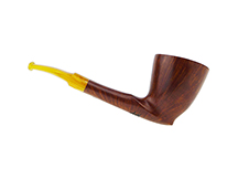 Estate Pipe No. 2258 - Randy Wiley Feather Carved 66 Handmade