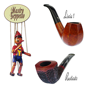 See Our Newest Selection of Mastro Geppetto Liscia 1 and Rusticato Series Handmade Pipes!