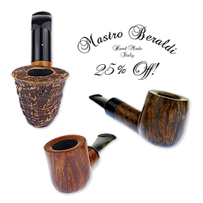 Mastro Beraldi Italian-Made Pipes are 25% Off!