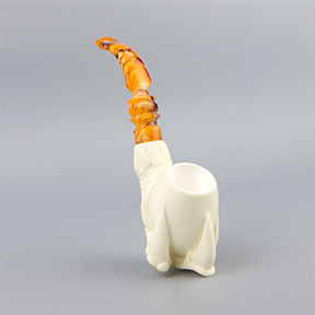 SMS Meerschaum  Pipe No. 093-ECS-2 - Smooth Eagle Claw