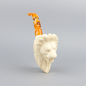 SMS Meerschaum Pipe No. 093-LIO-3 - Lion