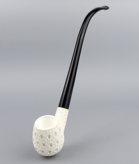 SMS Meerschaum Pipe No. 102-CBTL-4 - Lattice Churchwarden