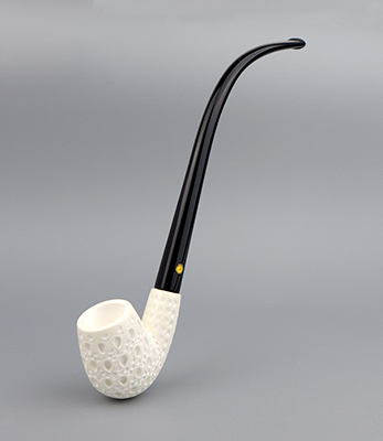 SMS Meerschaum Pipe No. 102-CBTL-5 - Lattice Churchwarden