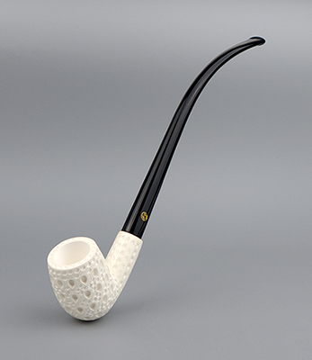 SMS Meerschaum Pipe No. 102-CBTL-6 - Lattice Churchwarden