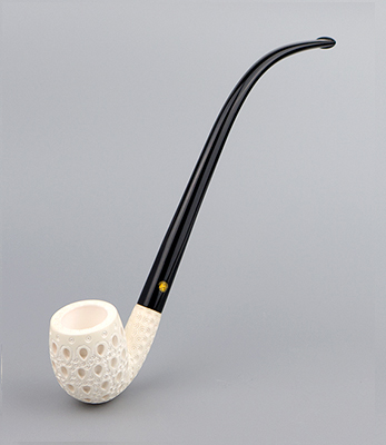 SMS Meerschaum Pipe No. 102-CBTL-4 - Lattice Churchwarden