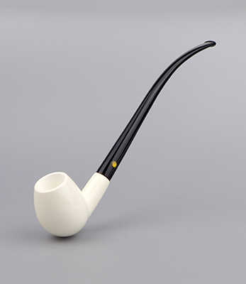 100% Solid Block Meerschaum Long Stem Pipe Unsmoked Meerschaum Pipe Churchwarden Meerschaum Pipe