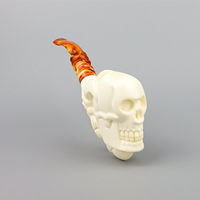 SMS Meerschaum Pipe No. 113-ECS - Eagle Claw & Skull