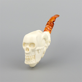 SMS Meerschaum Pipe No. 113-ECS - Eagle Claw & Skull
