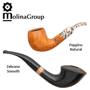 Molina Peppino Natural and Zebrano Smooth Series Briars Available Here!
