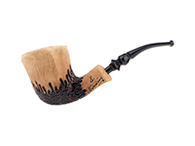 Erik Nording Freehand Signature Rustic Pipe No. 398