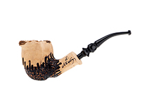 Erik Nording Freehand Signature Rustic Pipe No. 403