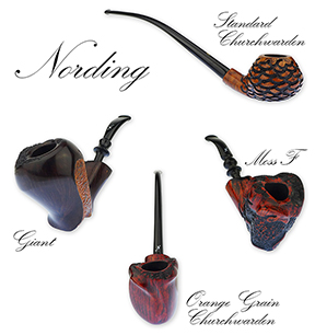 A Great Selection of Nording Briar Pipes from Denmark is Online Now!