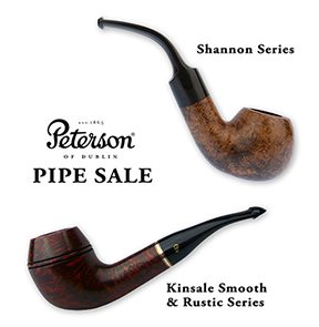 Peterson Pipe Sale on Kinsale & Shannon Tobacco Pipes!